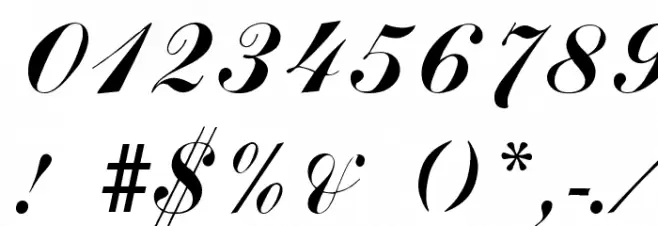 Arenski Font Alte caractere