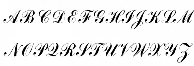 Arenski フォント 大文字