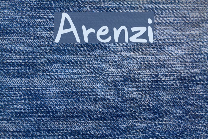 Arenzi Font examples