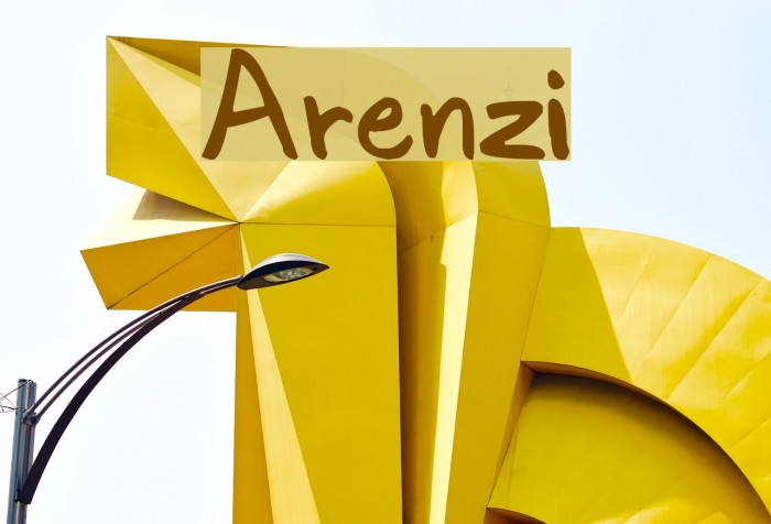 Arenzi Font examples