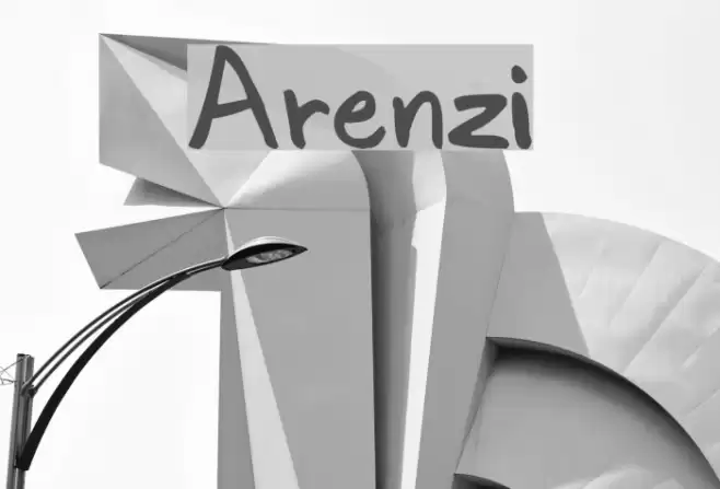 Arenzi Font examples
