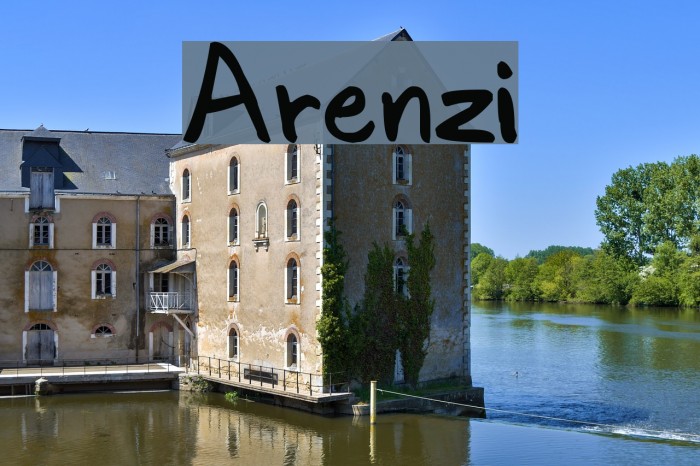 Arenzi Font examples