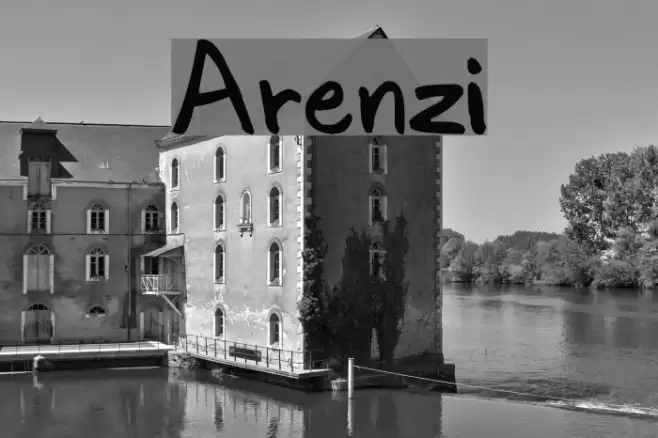 Arenzi Font examples