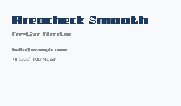 Areocheck Smooth Business Card