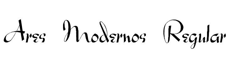 Ares Modernos Regular  नि: शुल्क फ़ॉन्ट्स डाउनलोड