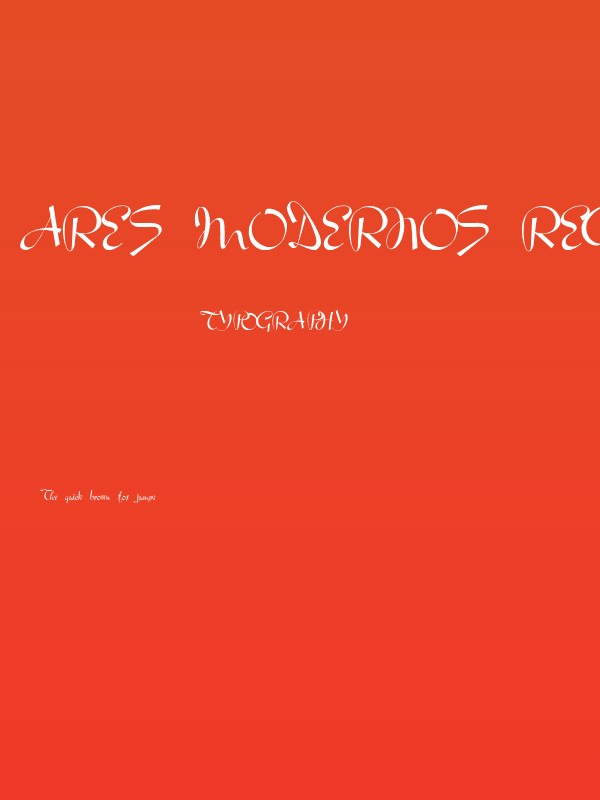 Ares Modernos Regular Poster