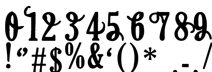 Areson Font OTHER CHARS