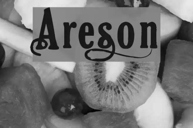 Areson Шрифта examples