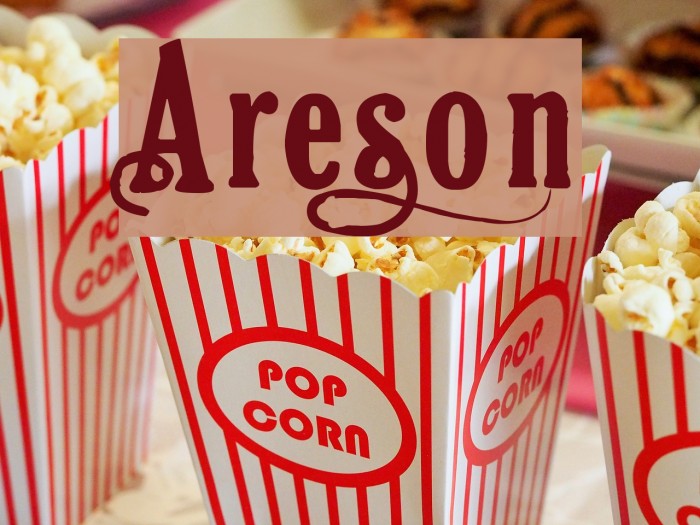 Areson Font examples