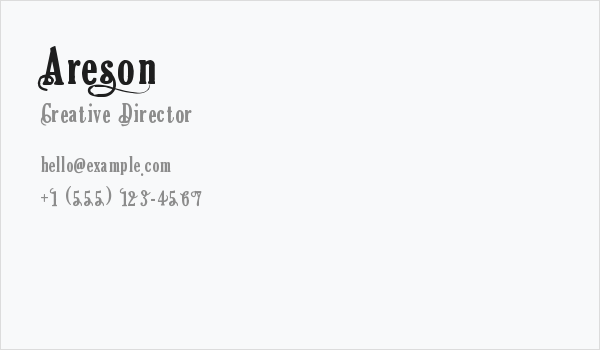 Areson Business Card