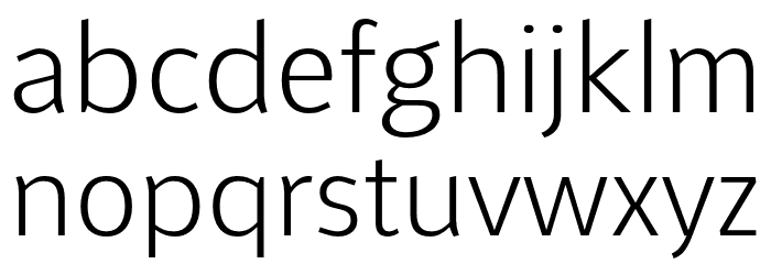 Aretha-Light Font LOWERCASE