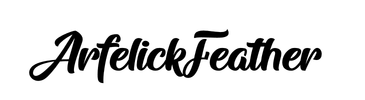 Arfelick Feather  フリーフォントのダウンロード