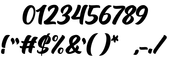Arfelick Feather Font OTHER CHARS