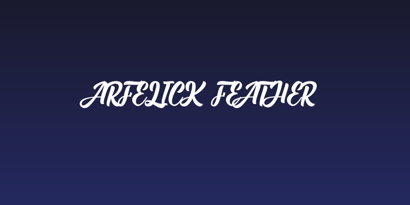 Arfelick Feather Social Header