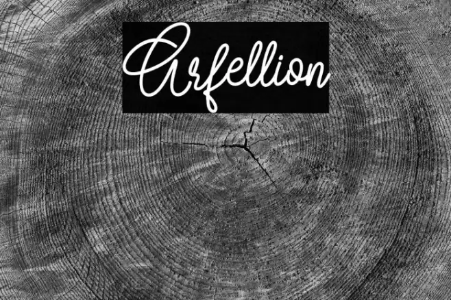 Arfellion Font examples