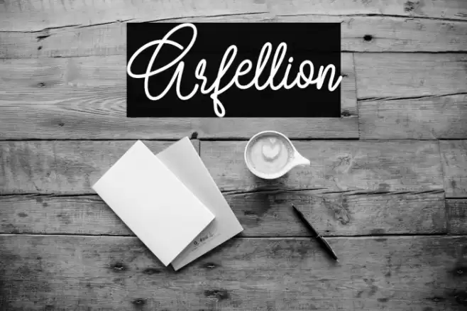 Arfellion Font examples