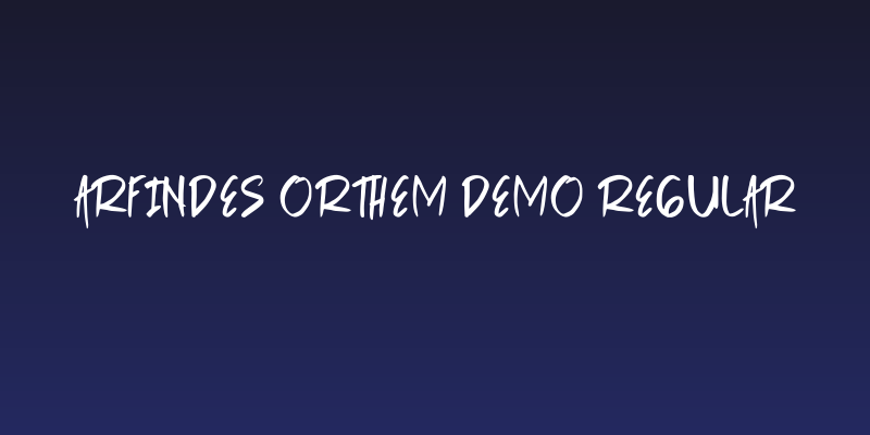 Arfindes Orthem Demo Regular Social Header