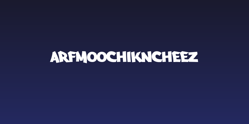 Arfmoochikncheez Social Header
