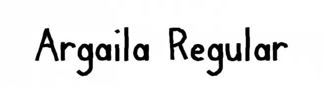 Argaila Regular  Скачать бесплатные шрифты