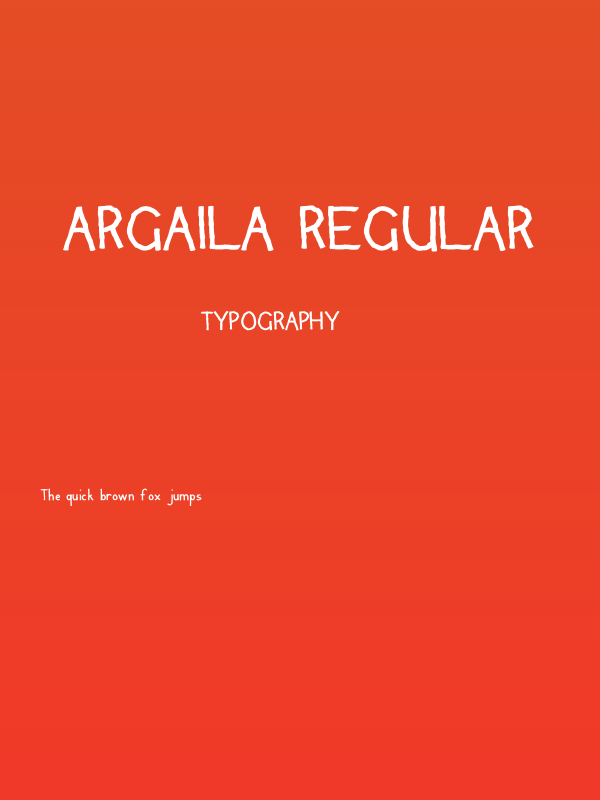 Argaila Regular Poster