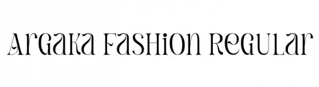 Argaka Fashion Regular Caratteri