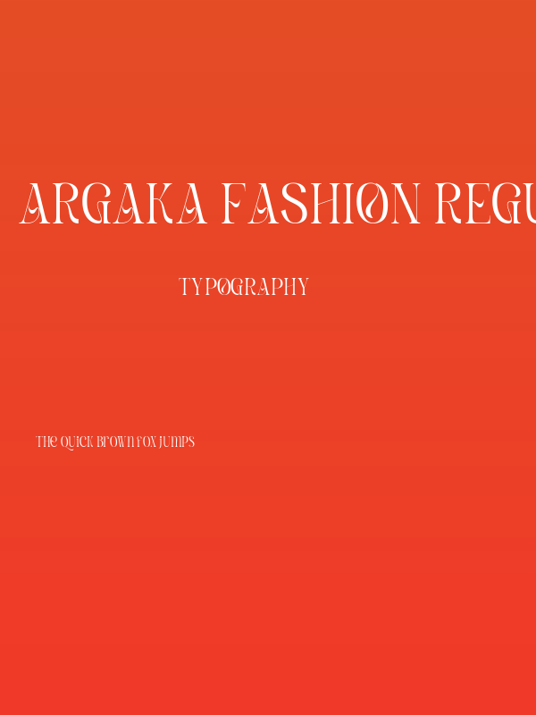 Argaka Fashion Regular Poster