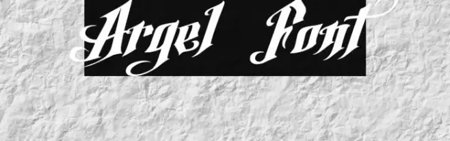 Argel Font Font examples