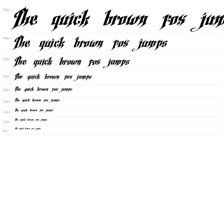 Argel Font Waterfall