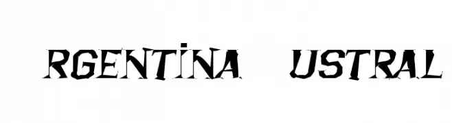 Argentina Austral  Frei Schriftart Herunterladen