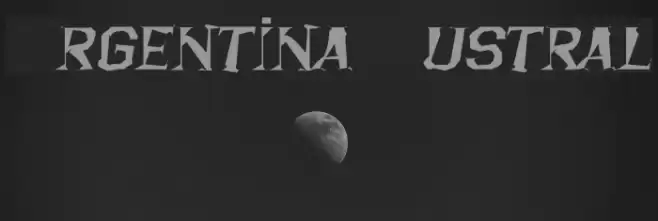 Argentina Austral Font examples