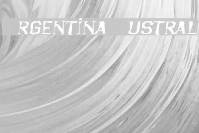 Argentina Austral Font examples
