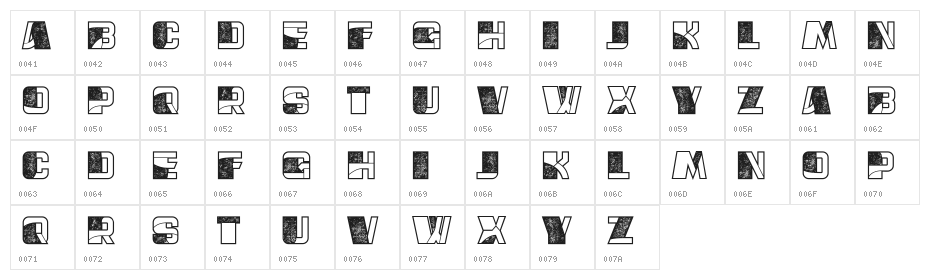 Argentina Regular Character Map
