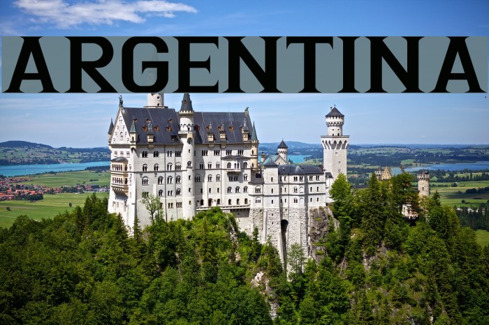 Argentina Font examples