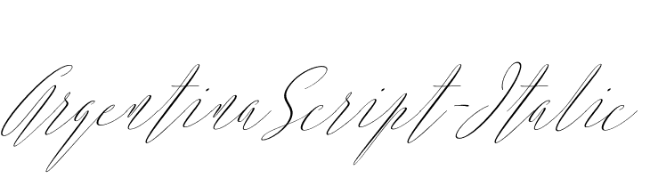 ArgentinaScript-Italic  Frei Schriftart Herunterladen