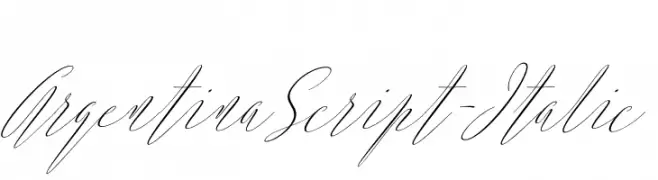 ArgentinaScript-Italic  Frei Schriftart Herunterladen