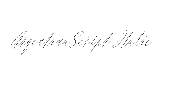 ArgentinaScript-Italic Logo