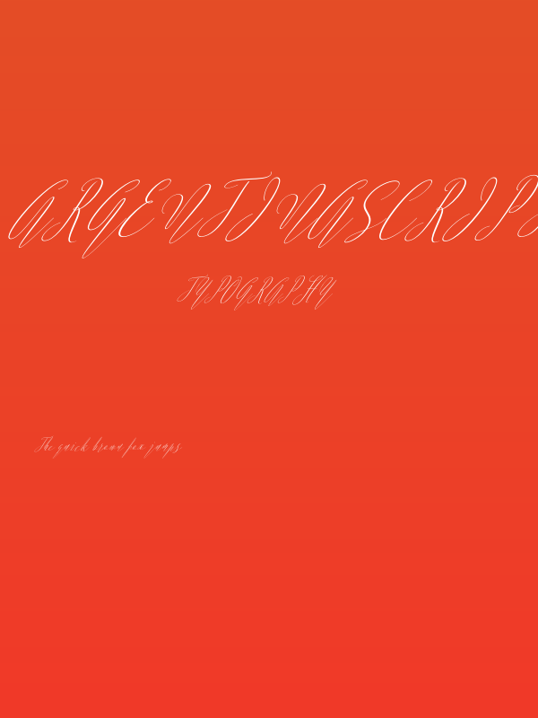 ArgentinaScript-Italic Poster