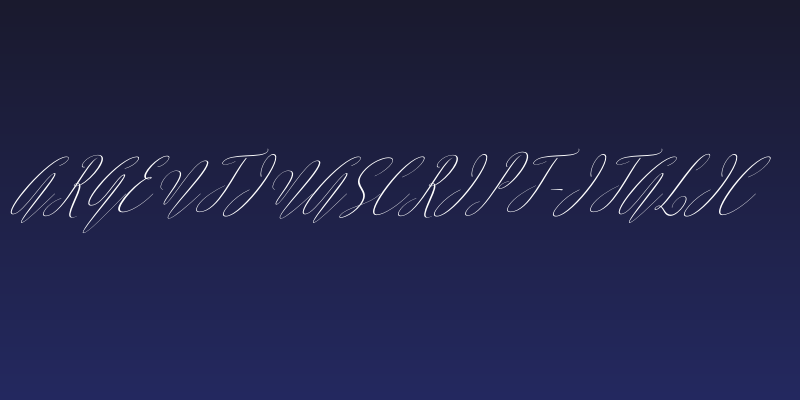 ArgentinaScript-Italic Social Header