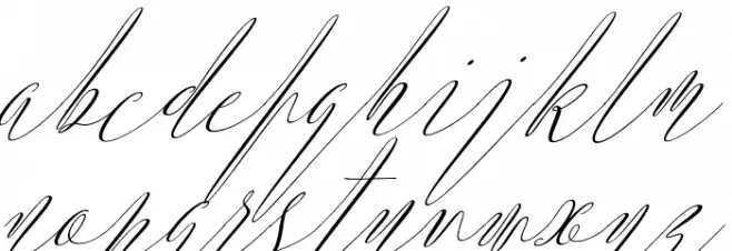 ArgentinaScript-Italic Schriftart Kleinbuchstaben