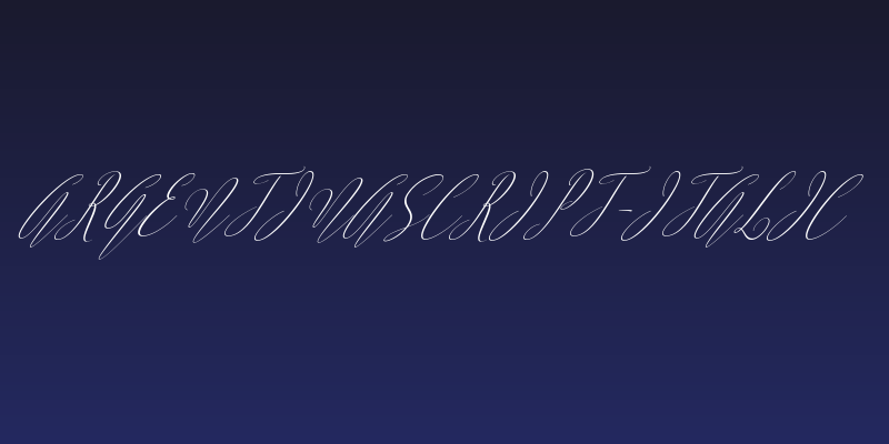 ArgentinaScript-Italic Social Header