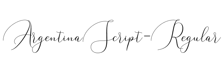 ArgentinaScript-Regular  Frei Schriftart Herunterladen