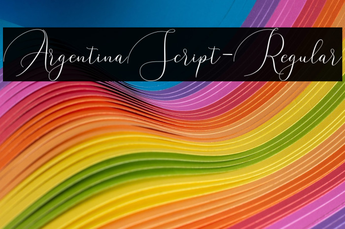 ArgentinaScript-Regular Example 1