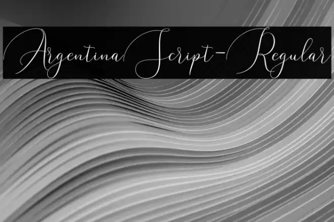 ArgentinaScript-Regular Font examples