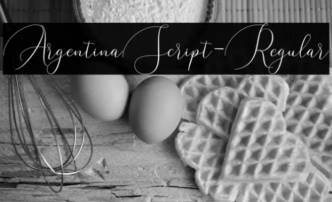 ArgentinaScript-Regular Font examples