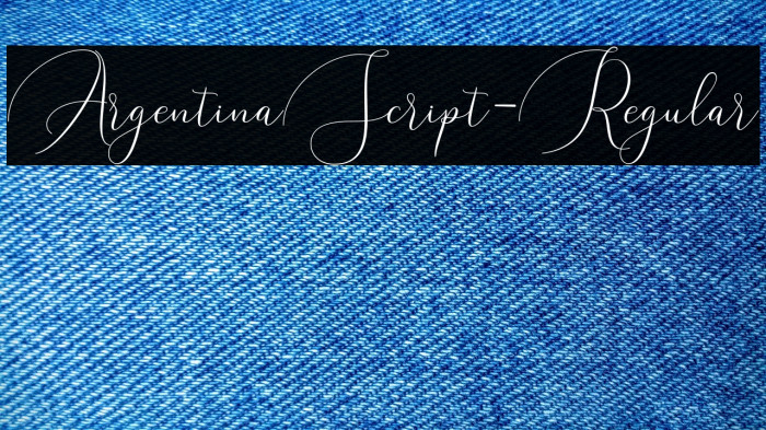 ArgentinaScript-Regular Example 3