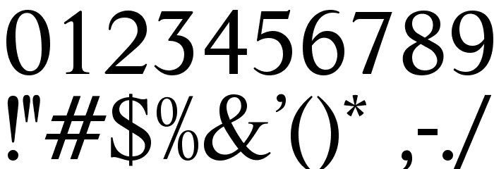ArgentineOpti-One Font OTHER CHARS