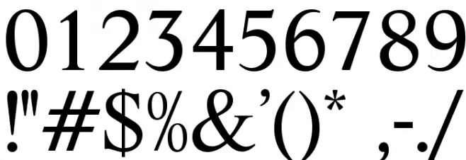 ArgentineOpti-One Шрифта ДРУГИЕ символов