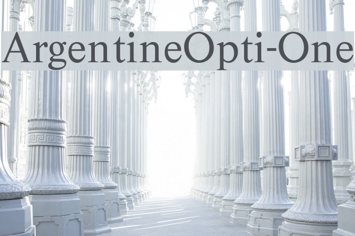 ArgentineOpti-One Font examples