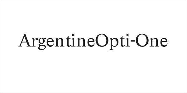 ArgentineOpti-One Logo