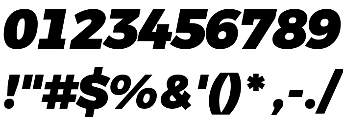 Argentum Novus Black Italic Font OTHER CHARS